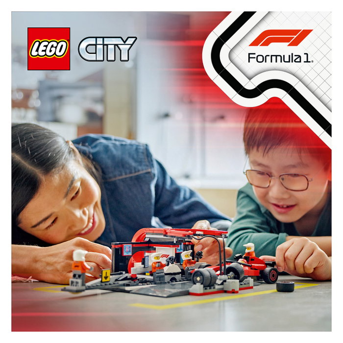 LEGO City Parada en boxes de F1 con coche Ferrari 60443