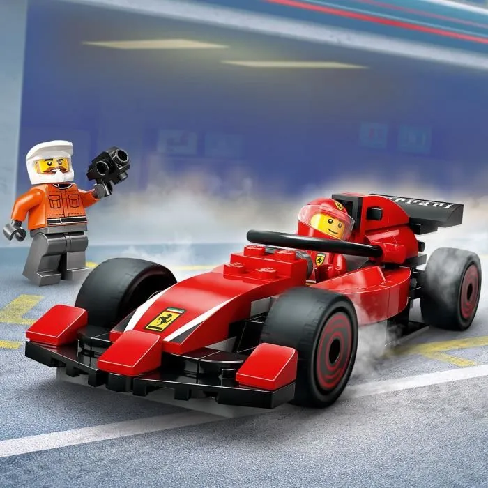 LEGO City Parada en Boxes de F1 y Equipo Mecánico con Ferrari