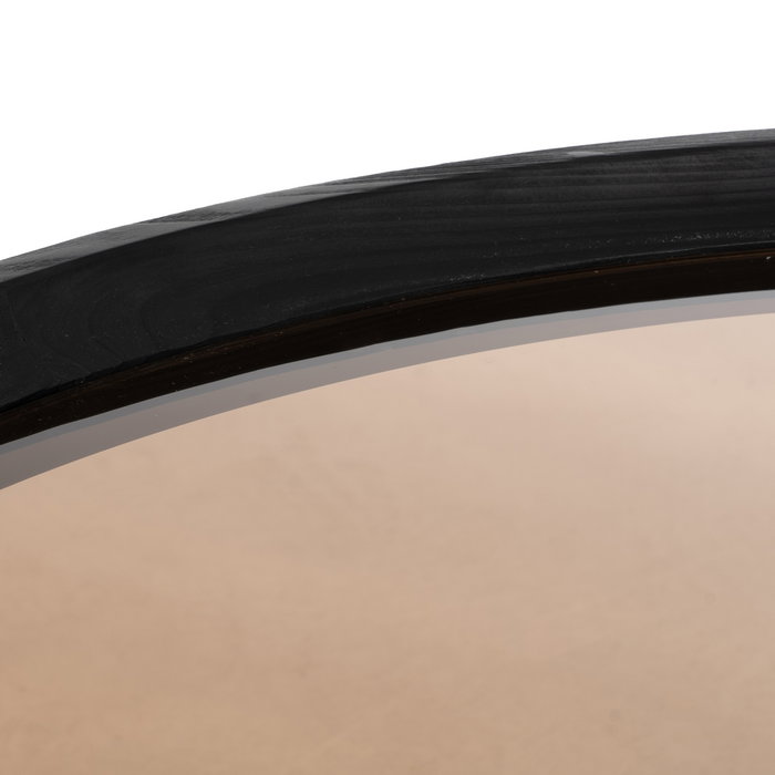 Mesa Centro Negro Madera-Metal 100 X 100 X 40 cm