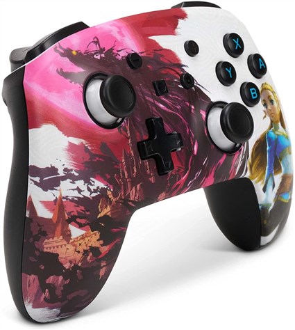 Power A 1522654-02 Mando Inalámbrico Mejorado, Licencia Oficial Nintendo Switch, The Legend of Zelda: Blood Moon, Controles de Movimiento, hasta 30h de Juego