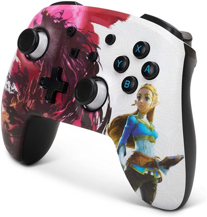 Power A 1522654-02 Mando Inalámbrico Mejorado, Licencia Oficial Nintendo Switch, The Legend of Zelda: Blood Moon, Controles de Movimiento, hasta 30h de Juego