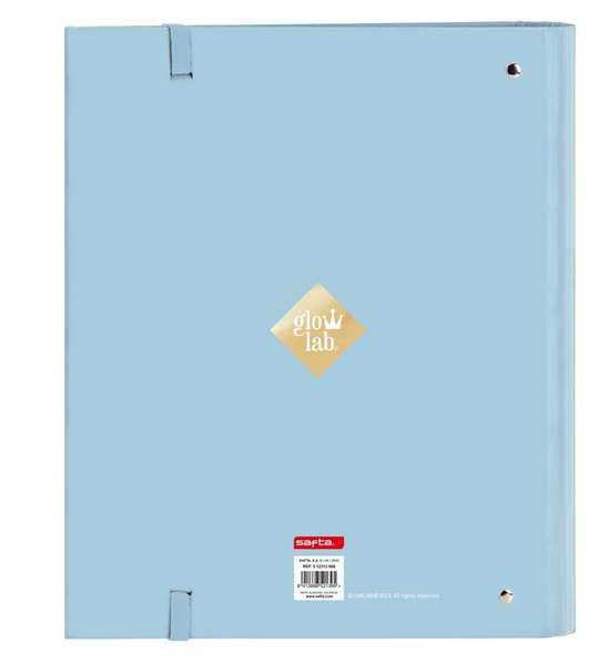 Carpeta de anillas Glow Lab Cisnes Azul 27 x 32 x 3.5 cm