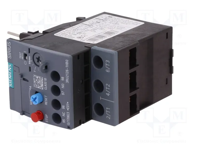 SIEMENS 3RU2126-1HB0 Relé Térmico S0 5,5...8A SIEMENS 3RU2126-1HB0 Relé Térmico S0 5,5...8A