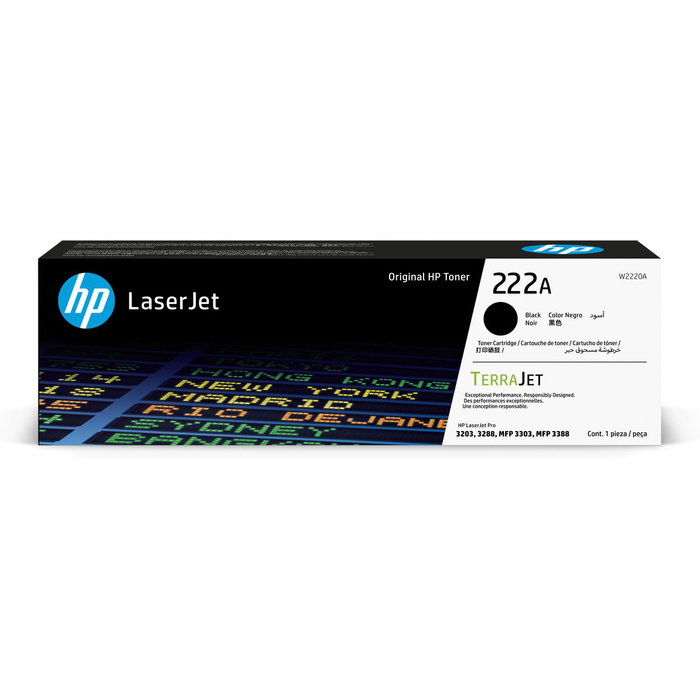 HP Tóner 222A W2220A Negro HP Tóner 222A W2220A Negro