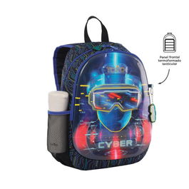 Totto Mochila Morral Mettaverse M MJ04MTV002-2320-5CEM, Azul Marino, Infantil, Poliéster