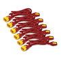 APC Kit Cable de Alimentación (6 unidades) C13 a C14 Bloqueo 0.6 m Rojo para Rack PDU