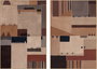 DKD Home Decor Cuadro Lienzo Patchwork Multicolor de 2 Unidades