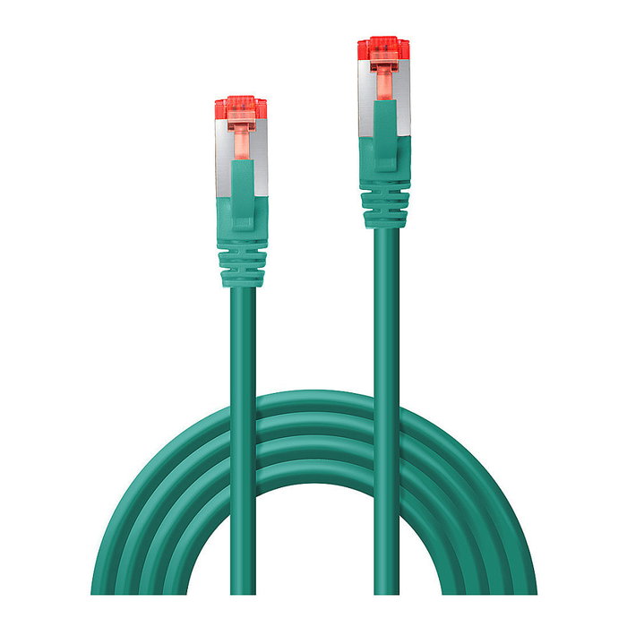 Lindy Patch Cable Cat6 S/FTP (S-STP) RJ-45 Macho Verde 1 m Cable Ethernet LAN Blindado 250 MHz Cobre