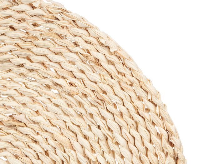 Kinvara Salvamantel Claro 30 cm Diámetro, Fibra Natural (Maíz), Color Natural, 30x30x1 cm (Set de 24)