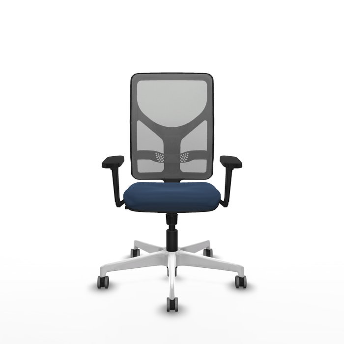 PIQUERAS Y CRESPO Silla de oficina Motilla Azul marino y Gris PIQUERAS Y CRESPO Silla de oficina Motilla Azul marino y Gris