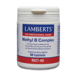 Lamberts Methyl B Complex 60 comprimidos con Metilfolato, P5P y Metilcobalamina