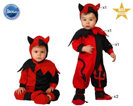Atosa Disfraz Demonio Niño Bebé Rojo