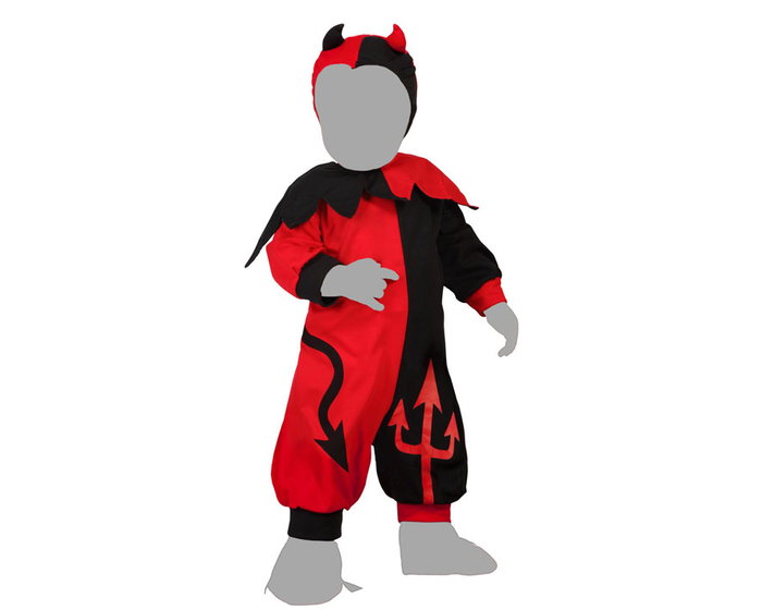 Disfraz Demonio Halloween Niño Bebé 24 Meses - Rojo