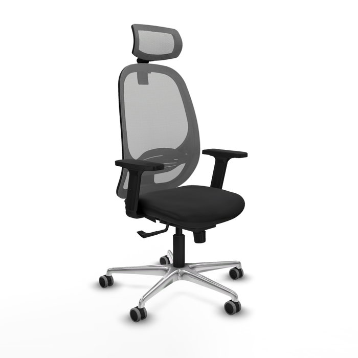 PIQUERAS Y CRESPO Silla de oficina Cilanco con mecanismo Sincro, Negro y Gris PIQUERAS Y CRESPO Silla de oficina Cilanco con mecanismo Sincro, Negro y Gris