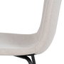 Silla Crema Tejido-Metal Salón 44 X 55 X 82 cm (Set de 4)