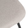 Silla Crema Tejido-Metal Salón 44 X 55 X 82 cm (Set de 4)