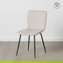 Silla Crema Tejido-Metal Salón 44 X 55 X 82 cm (Set de 4)