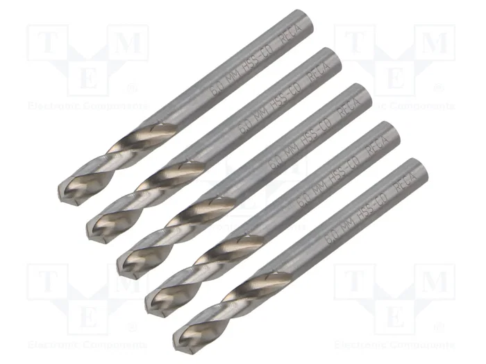 RECA Broca para metal de acero rápido al cobalto HSS-Co, 6 mm RECA Broca para metal de acero rápido al cobalto HSS-Co, 6 mm