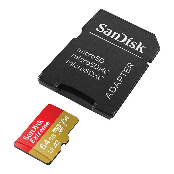 SanDisk Extreme 64 GB microSDXC A2 V30 UHS-I