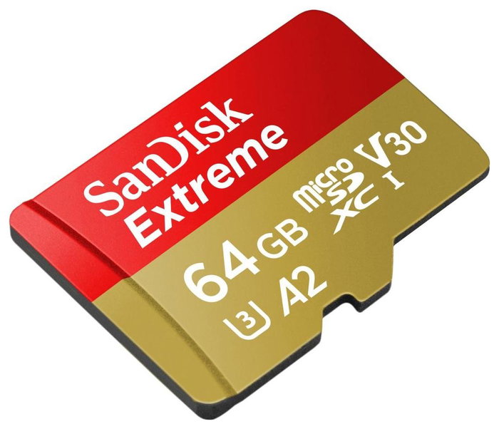SanDisk Extreme 64 GB microSDXC A2 V30 UHS-I