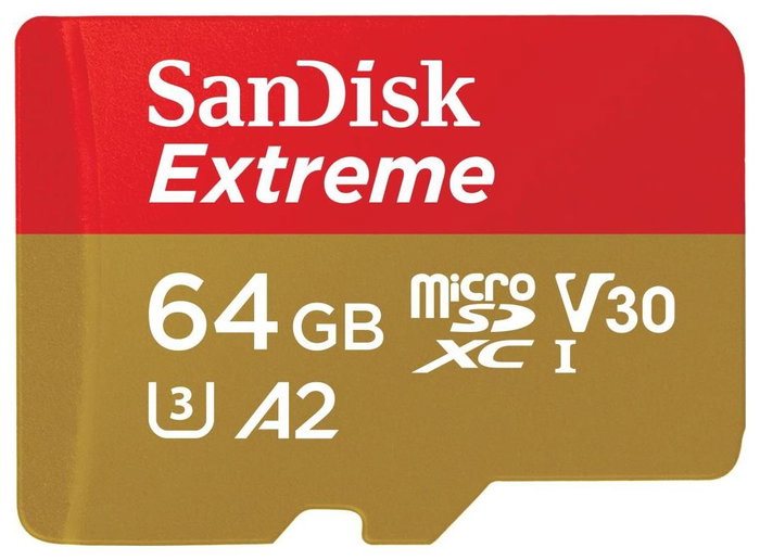 SanDisk Extreme 64 GB microSDXC A2 V30 UHS-I