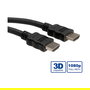 ROLINE Cable HDMI High Speed con Ethernet y 3D, 1 m, Negro - Referencia 11.04.5731