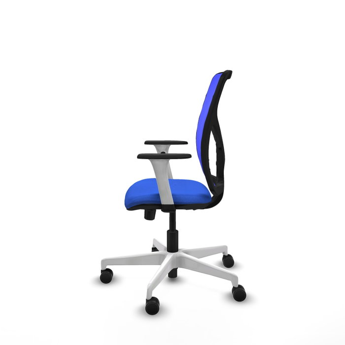 PIQUERAS Y CRESPO Silla de oficina Motilla Azul con mecanismo Sincro/Traslack