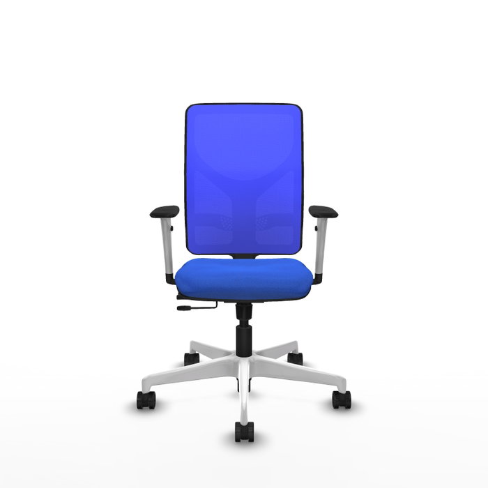 PIQUERAS Y CRESPO Silla de oficina Motilla Azul con mecanismo Sincro/Traslack