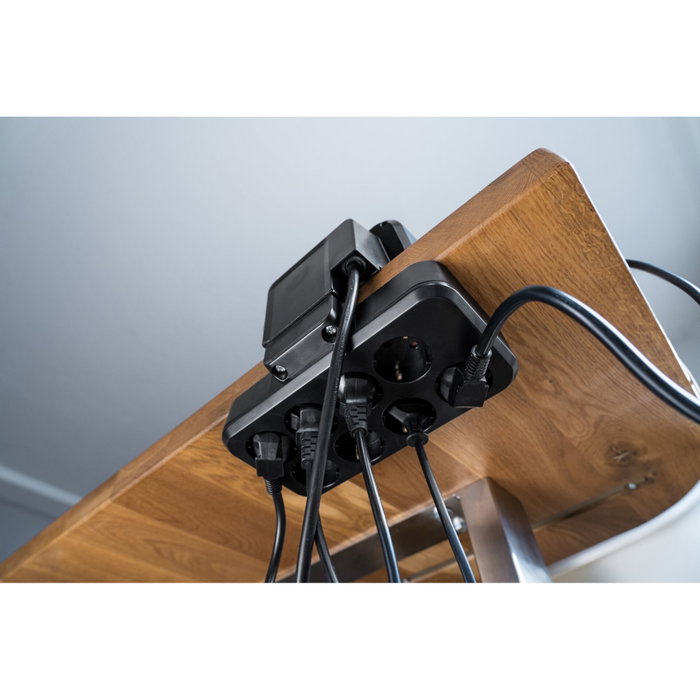 Brennenstuhl Estilo Duplex Regleta de Enchufes con 10 Tomas y USB