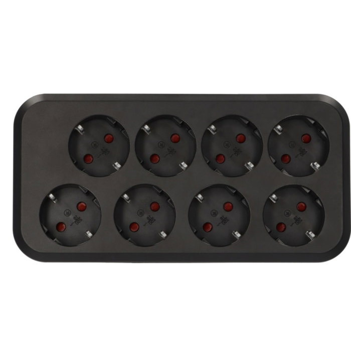 Brennenstuhl Estilo Duplex Regleta de Enchufes con 10 Tomas y USB