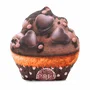 Oh My Pop Cojín Grande Cupcake Marrón Dimensiones 32 x 34 x 10 cm