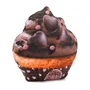 Oh My Pop Cojín Grande Cupcake Marrón Dimensiones 32 x 34 x 10 cm