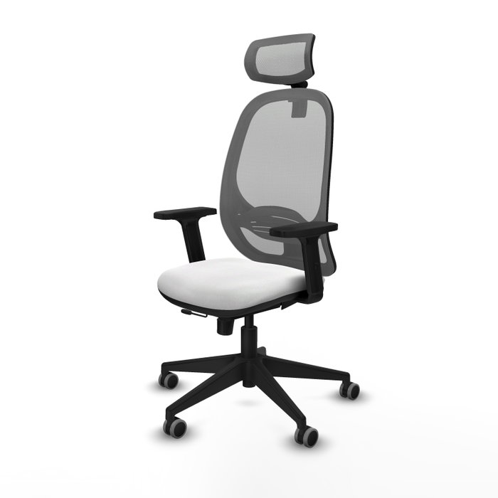 PIQUERAS Y CRESPO Silla de oficina Cilanco con mecanismo Sincro/Traslack, Blanco y Gris PIQUERAS Y CRESPO Silla de oficina Cilanco con mecanismo Sincro/Traslack, Blanco y Gris