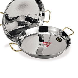 Ovinox Paellera de Acero Inoxidable, 24 cm de diámetro, Para 1 Persona - PAELLERAS EL CID