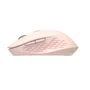 Nilox Ratón Inalámbrico Compacto Rosa 1600 DPI, Conexión Dual Bluetooth + USB Type-A, 6 Botones, Programable, Silencioso, para Oficina