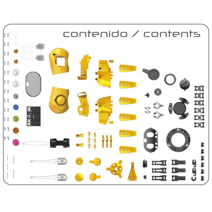 Deqube Tobbie El Robot Inteligente de Seis Patas Programable para Niños +8 Años