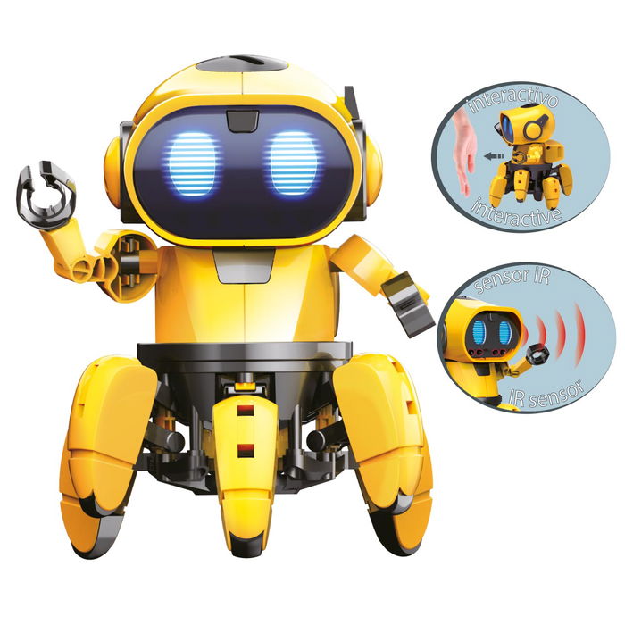 Deqube Tobbie El Robot Inteligente de Seis Patas Programable para Niños +8 Años