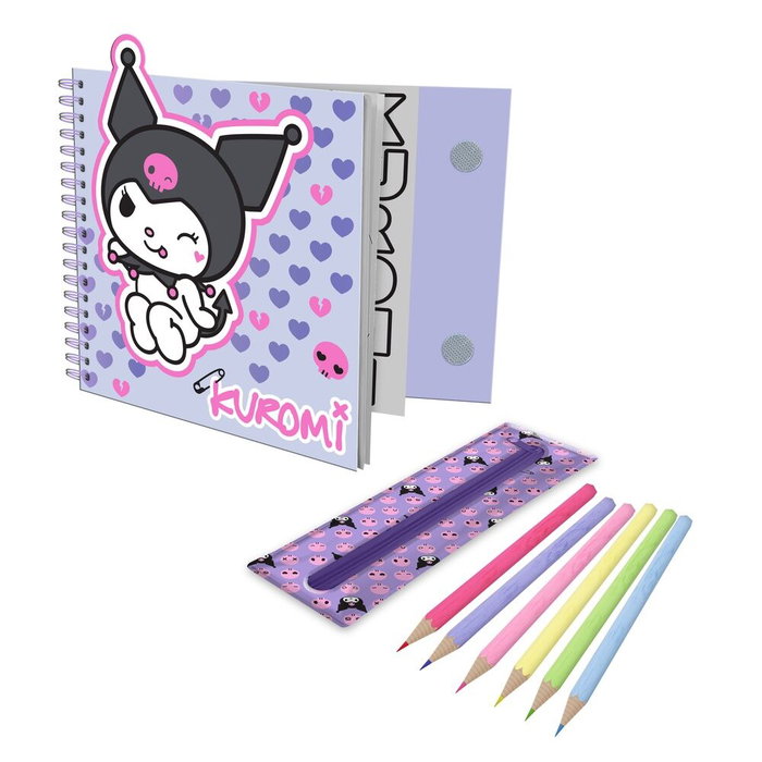 KIDS LICENSING Set Colorear Kuromi Hello Kitty 28x25x2cm