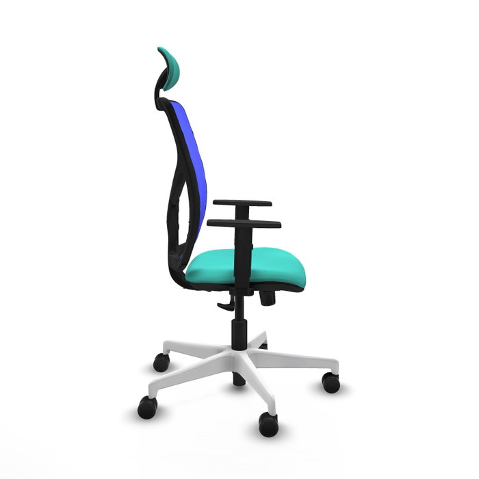 PIQUERAS Y CRESPO Silla de oficina Motilla con mecanismo Sincro, Turquesa y Azul PIQUERAS Y CRESPO Silla de oficina Motilla con mecanismo Sincro, Turquesa y Azul