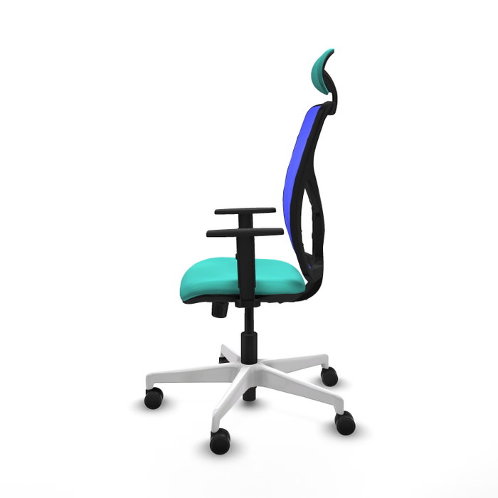 PIQUERAS Y CRESPO Silla de oficina Motilla con mecanismo Sincro, Turquesa y Azul PIQUERAS Y CRESPO Silla de oficina Motilla con mecanismo Sincro, Turquesa y Azul