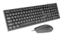 Tacens Anima ACP02FR Combo Teclado y Ratón USB, Teclado Completo AZERTY Francés con Tecla Copilot AI y Ratón Óptico 1600 DPI Ajustable - Negro