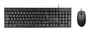 Tacens Anima ACP02FR Combo Teclado y Ratón USB, Teclado Completo AZERTY Francés con Tecla Copilot AI y Ratón Óptico 1600 DPI Ajustable - Negro