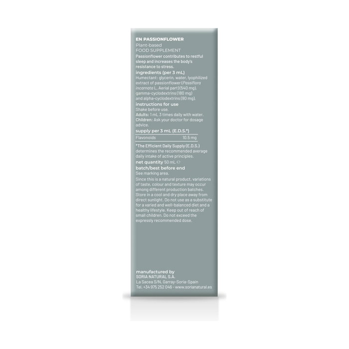 Soria Natural Extracto de Pasiflora Fórmula XXI 50ml