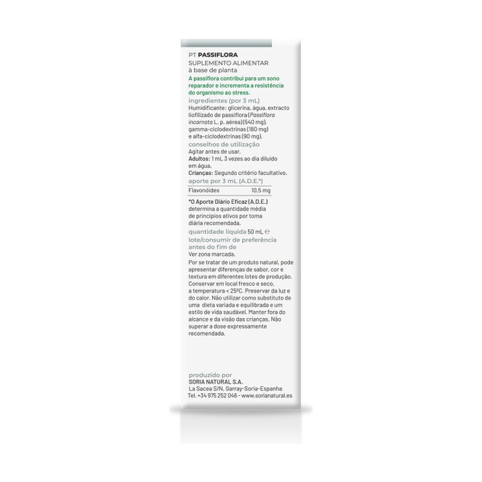 Soria Natural Extracto de Pasiflora Fórmula XXI 50ml