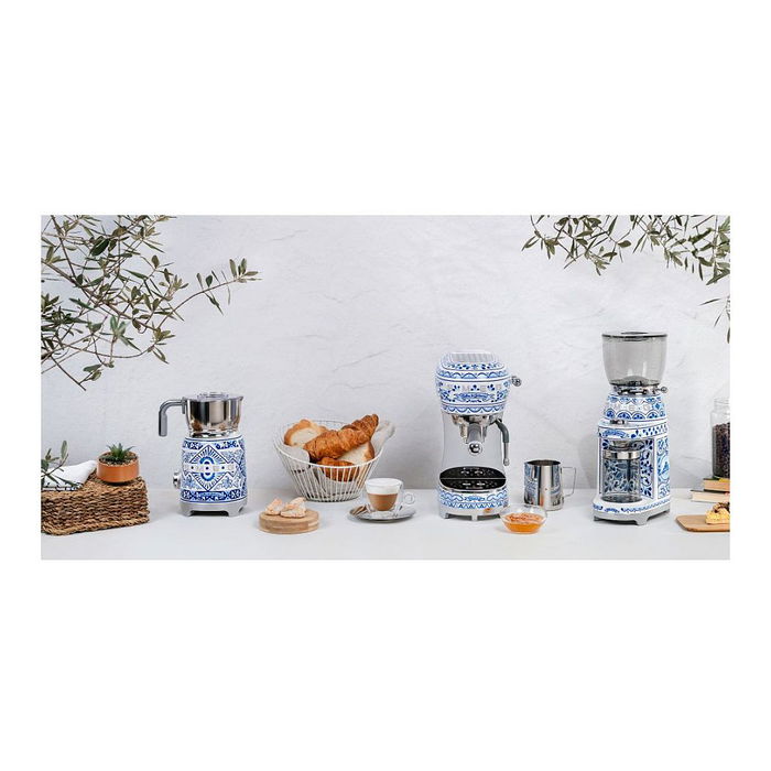 SMEG Dolce & Gabbana MFF01DGBEU Blu Mediterraneo Milchaufschäumer - Elaborador de Leche