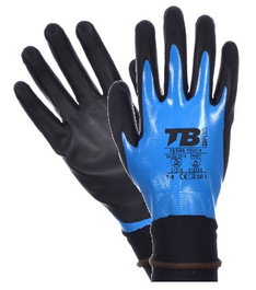 Guante impermeable con recubrimiento total de nitrilo T-7