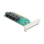 DeLOCK 90777 Tarjeta PCI Express x16 a 4 x SFF-8643 NVMe Low Profile