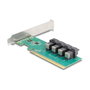 DeLOCK 90777 Tarjeta PCI Express x16 a 4 x SFF-8643 NVMe Low Profile