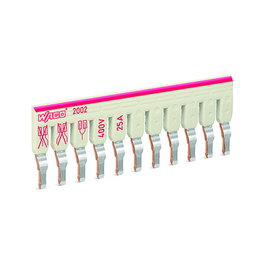 WAGO 2002-481 Peine de puentes 11-fach aislado gris y rosa