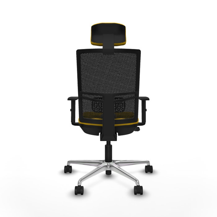 PIQUERAS Y CRESPO Silla de oficina Yunquera con mecanismo Sincro/Traslack, Amarillo y Negro PIQUERAS Y CRESPO Silla de oficina Yunquera con mecanismo Sincro/Traslack, Amarillo y Negro
